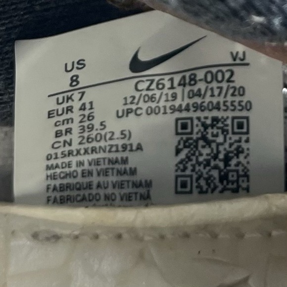 Nike Sneakers Mens 8 Space Hippie 01 CZ6148-002 Gray‎ Running Athletic Gym Shoes main image 10